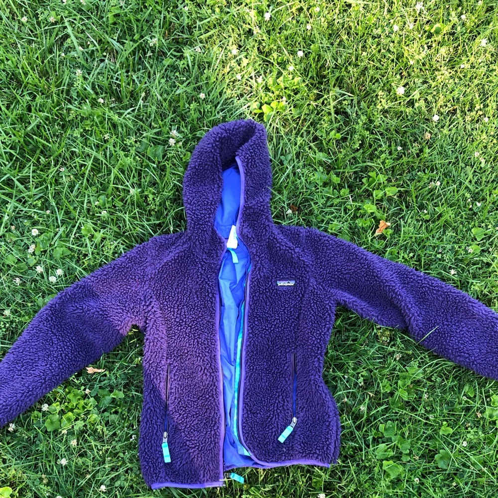 RARE Patagonia retro-X women’s purple jacket